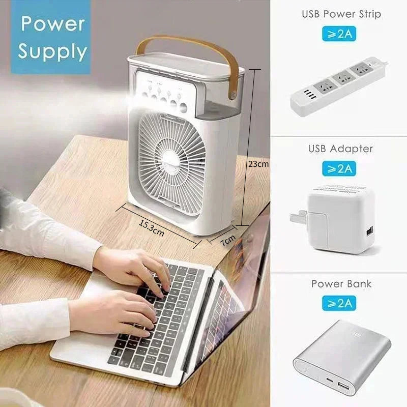 Phototech™ AirCool Mini — Rafraîchisseur d'air 3-en-1